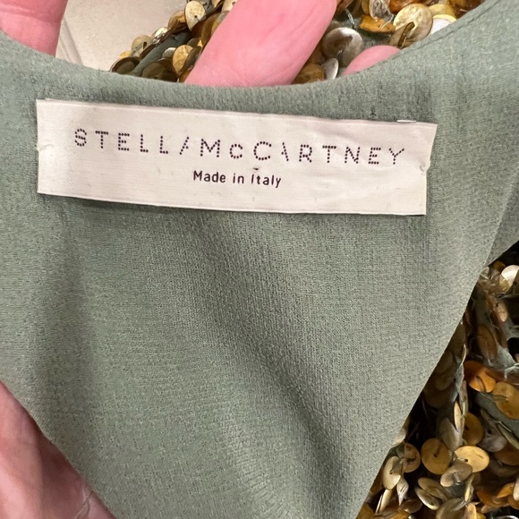 Spectacular Stella McCartney shell/sequin silk dress. Size 36 - Picture 9 of 10